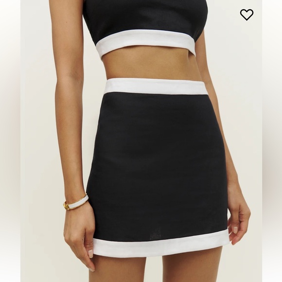 Reformation Robbie Linen Two Piece skirt and tank set - Picture 4 of 12